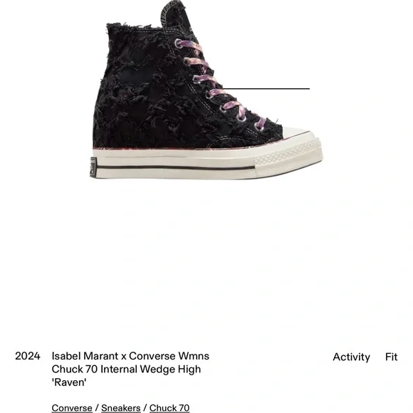 New Converse Isabel Marant x Wmns Chuck 70 Internal Wedge High - Picture 9 of 12